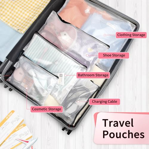 Umriox 12 Pack A3 Mesh Zipper Pouch Bags, Board Game & File Organizer - color: B - Black, size: A3 (16.9x12.4 in)