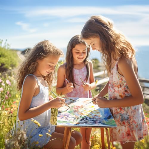 Simetufy 12 Pcs 12x16Inch Large Canvas Boards for Painting, Flat Art Panels - size: 12"x16"