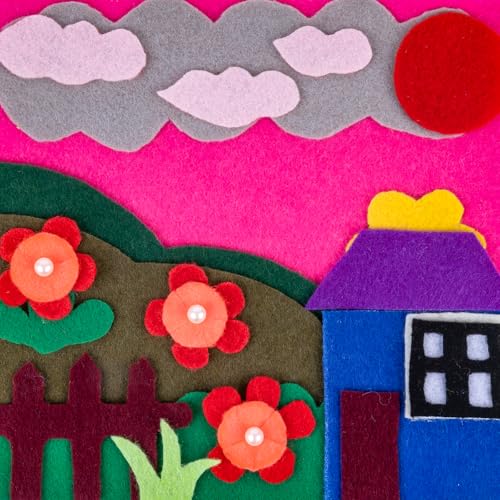 XSEINO 13 Rolls 8"x35" 1.4mm Thick Soft Felt Fabric Sheet 13 Assorted Red Series Colors Felt Pack for DIY Craft Sewing Squares Nonwoven Patchwork - color: Red Hues