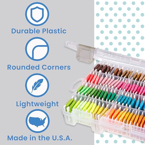 ArtBin Floss Finder Box, Embroidery Floss Organizer, Clear