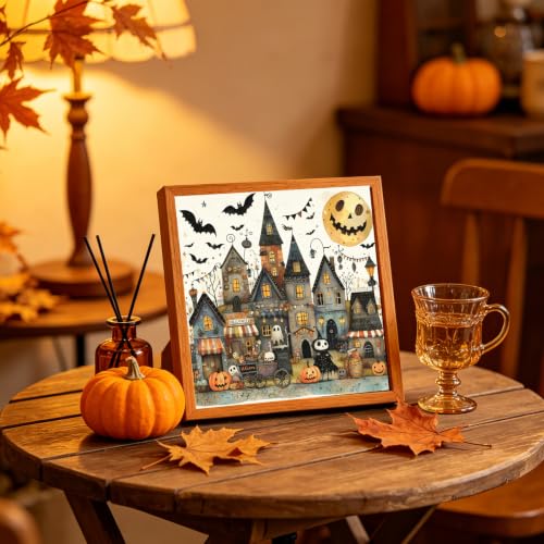 5D Halloween Town Diamond Painting Kits for Adults, Diamond Art Kits - color: KM1186-1