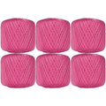 ThreadArt 100% Cotton Crochet Thread Size 10, 6 Ball Pack, Hot Pink 35 - color: HOT PINK, size: SIZE 10 - 6 PACK