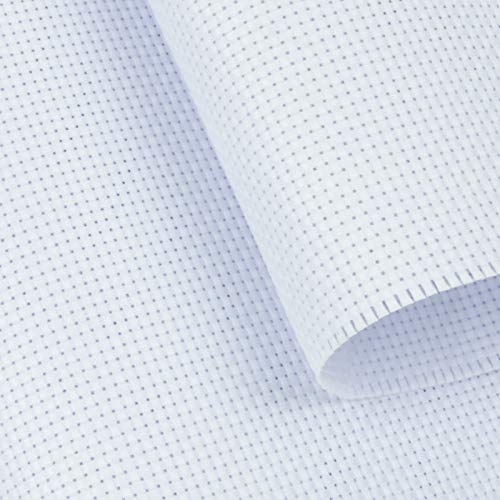 Similane 6pcs Aida Cloth 14 Count Cross Stitch Fabric,White,12 by 18 Inch - color: White