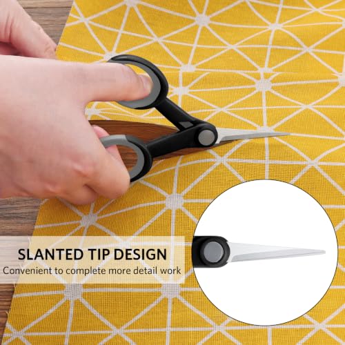Asdirne Premium Sewing Scissors Bundle, Sharp and Durable, Comfortable Handle, Contains 9”Fabric Scissors, 5”Detail Shear, 3.9”Embroidery Scissors, 4.8”Thread Snips, Black and Gray - color: Black/Gray