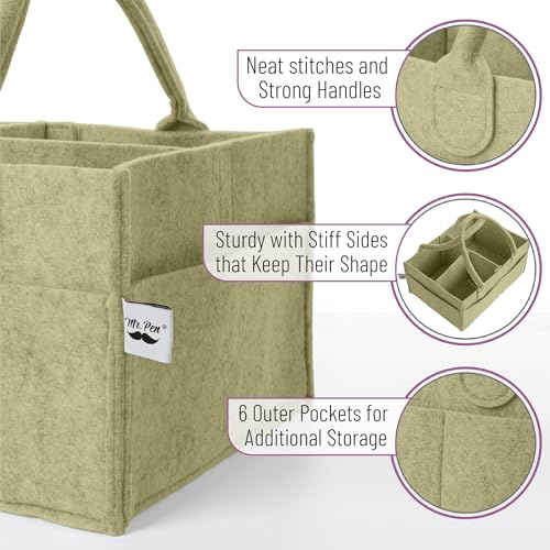 Mr. Pen- Baby Diaper Caddy Organizer, Olive Calm - color: Olive Calm, size: 1 Pack, Regular