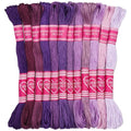 12 Skeins Embroidery Floss, 105 Yards Purple Embroidery Thread - color: Purple Series