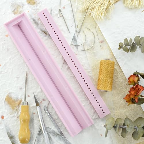 UPTTHOW Signature Punching Tools for Bookbinding for DIY Notebook, Journals - color: Pink