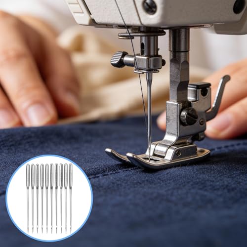 100 PCS Heavy Duty Sewing Machine Needles, Universal Size 80/12, 90/14 Quilting Denim Sewing Machine Needles for Denim Quilting Embroidery