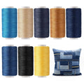 Glicraft 8 Colors Denim Thread 164 Yard, Jeans Sewing Thread 203 for Canvas