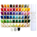 New brothread 63 Colors Thread Kit +10"x10yd Tearaway Embroidery Stabilizer