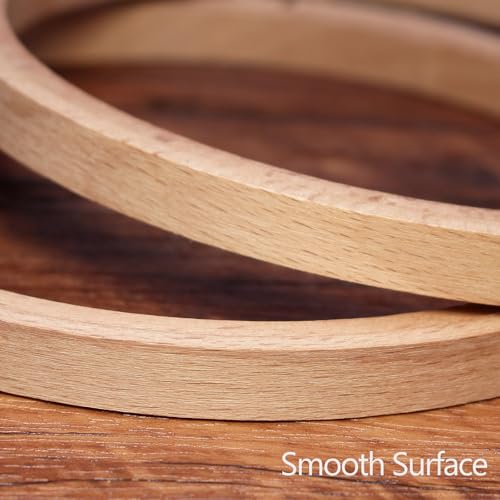 Murtenze 5" Embroidery Hoop Round Beech Wood, 2 Pack - style: 5 Inch