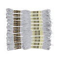DMC 6-Strand Embroidery Cotton Floss, Pearl Grey, 12 piece - style: #415 Gray
