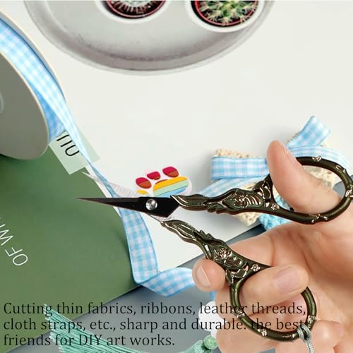 4.5" Vintage Tassel Scissors with Sheath Stainless Steel Embroidery Sewing - style: Classic