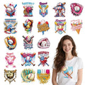 Wxiben Baseball Iron on Transfers for T-Shirts - 20 Pcs Baseball Sport Team Dtf Transfers Ready to Press Ice Cream Base Ball Transfer Vinyl Stickers Iron on Decals for Clothing Pillows Bag DIY Crafts - style: Baseball