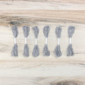 Embroidery Floss Pack – 6 Skeins, 8.7 Yards Each – Grey Embroidery Floss for Needlework, DIY Bracelets, Crafting, Weaving - color: Grey