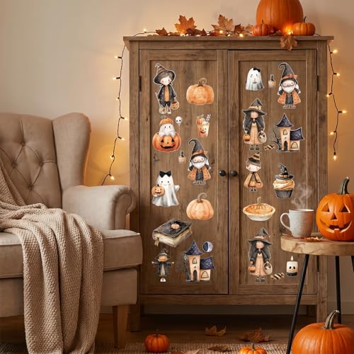 16 Pcs Halloween Rub on Transfers for Crafts 5.7 x 5.7 Inch - color: Cute Ghost