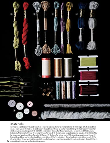 Modern Japanese Embroidery Stitches: Bold & Exotic Plants, Sea Life, Charms, Letters and More! (over 100 designs)