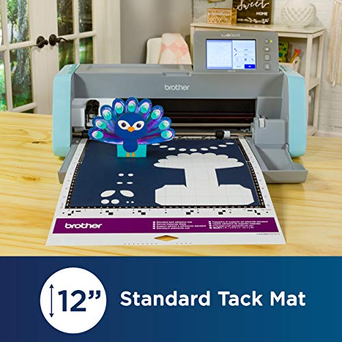 Brother ScanNCut DX Mat CADXMATSTD12, 12" x 12" Standard Tack Adhesive for Cardstock, Vinyl, Foam and More, Replacement Accessory - style: 12" x 12" Standard Tack