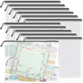 Umriox 12 Pack A3 Mesh Zipper Pouch Bags, Board Game & File Organizer - color: B - Black, size: A3 (16.9x12.4 in)