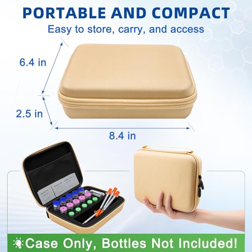 Peptide Case for Fridge Bac Water for Peptides for 3ml 5ml 10ml 30ml Vials - color: Gold-15×(1-10ml)+1*30ml