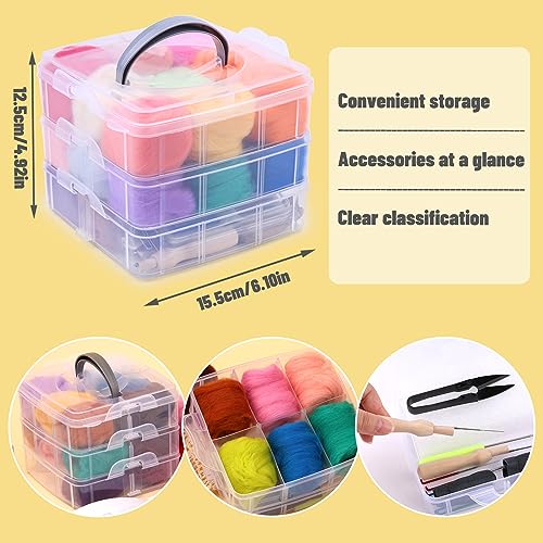 JUPEAN Needle Felting Kits for Beginners Adults Needle Felting Supplies - style: Style A