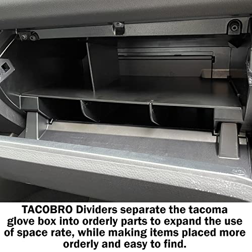 Glove Box Dividers Organizer Compatible with Toyota Tacoma Accessories