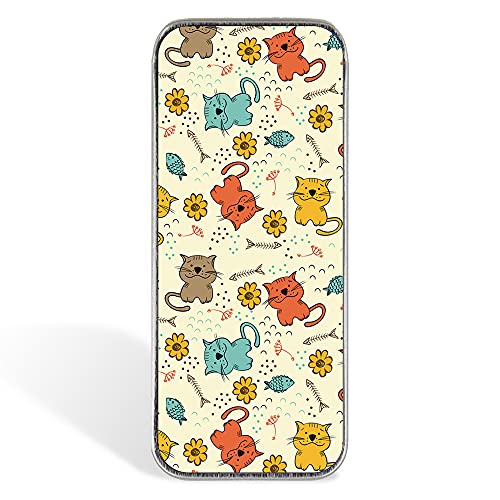 Magnetic Sewing Needle Case Cute Cats with Fishbones Cat Lover