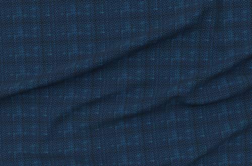 Spoonflower Fabric Sashiko Japanese Traditional on Petal Signature Cotton - size: Yard