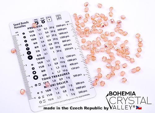 100 pcs of Faceted Fire Polished Pressed Czech Glass Beads 4mm (0.16in), 70120-28701 Pink Rosaline AB - color: Pink Rosaline AB