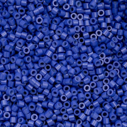 John Bead 25g Cylin Beads Opaque Royal Blue 11/0 Glass Cylindrical Seed Beads for Jewelry Bracelets Necklaces Earrings Making Embroidery - color: Royal Blue