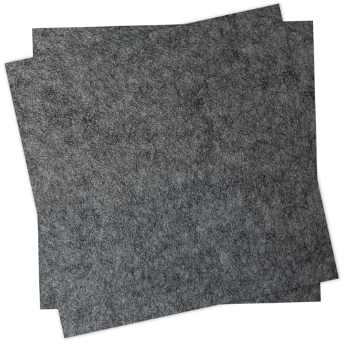 12" x 12" Felt Fabric Sheets for Crafts, Squares Felt Paper (Charcoal Grey) - color: Charcoal Grey