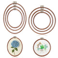 OwnMy 6 Embroidery Hoops with Hanging Rings, Embroidery Frames for Display