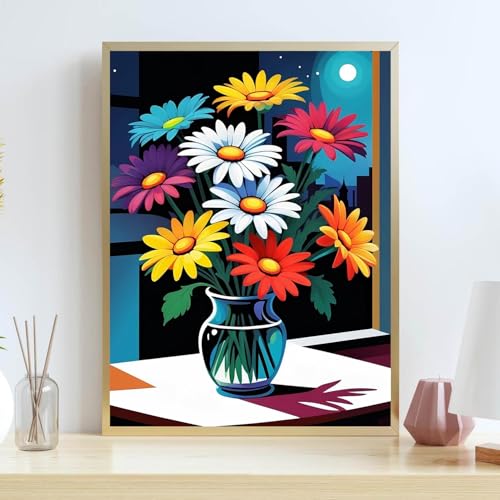 Flowers Stamped Cross Stitch Kits for Adults Beginner, Counted Cross Stitch Kits Printed Stitching Cute Patterns Dimensions Needlepoint Art Crafts Embroidery Kits for Adults - color: Cross Stitch-1215-9