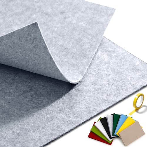Gray Felt Fabric 36" x 36", 1 Square Yard Stiff Acrylic Felt Sheet - color: Gray, size: 36" X 36" (1 Yard)