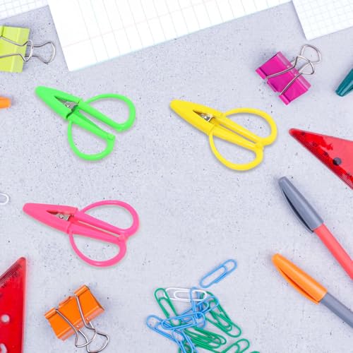 Mini Scissors, 3 Pcs Multicolor Tiny Travel Scissors Portable Small Craft Scissor with Cover, 2.6x1.6 Inch Stainless Steel Detail Sewing Scissor for DIY Embroidery, Paper Cutting, Sewing, 3 Colors - color: Pink, Yellow, Green
