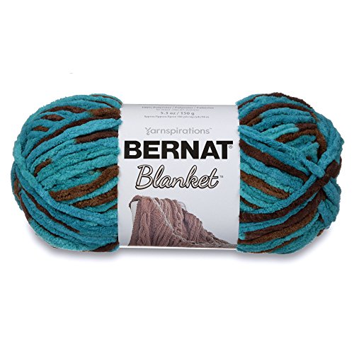 Bernat Blanket Yarn, 5.3 oz, Mallard Wood, 1 Ball - color: Mallard Wood, size: Small Ball