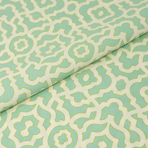 Stitch & Sparkle 100% Cotton Duck Cloth Print 45" Wide, DIY Project, Craft & Quilt Fabric for Sewing, Upholstery Home Décor, Cut by the Yard, Lattice Sky - color: Lattice Sky, size: Cut by the yard