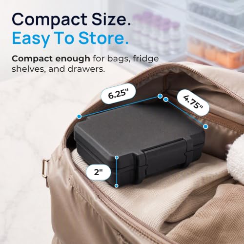 Peptide Case for 6 3ml Vials and a 30ml Vial with Syringe Storage