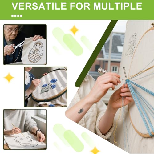 16 PCS Punch Needle Fabric Tufting Cloth 4 Different Sizes 5.9 to 11.8inch - size: 5.9 to 11.8 inch