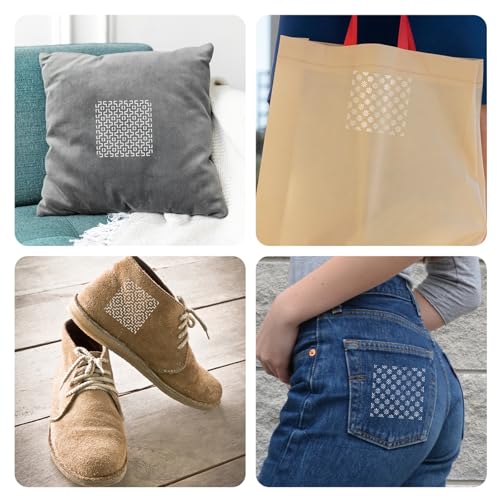 24 Pc Sashiko Stencil Kit with Thread Needles Thimble Embroidery Template