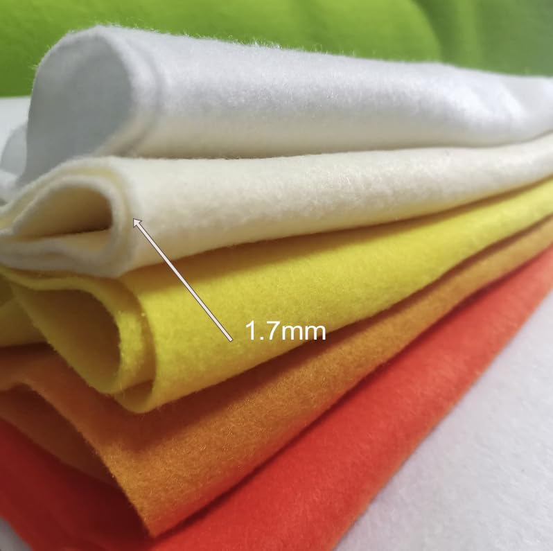 YYCRAFT Craft Soft Felt Sheets 9 Inch X 12 Inch - 24 Pcs Pack, White - color: White