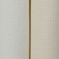 KCS 2 pc of 15" x 18"(38cmx45cm) 18 Count Cross Stitch Cotton Aida Cloth Needlework Fabric Box (Antique White+Cream, 18CT) - color: Antique White+cream, size: 18CT
