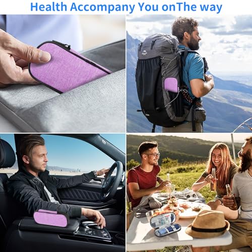 Insulin Pen Cooler Travel Case with 2 Reusable TSA Approved Ice Packs, Diabetic Medication Insulated Cooler Bag for Insulin Pens and Other Diabetic Supplies Storage Purple - color: Purple