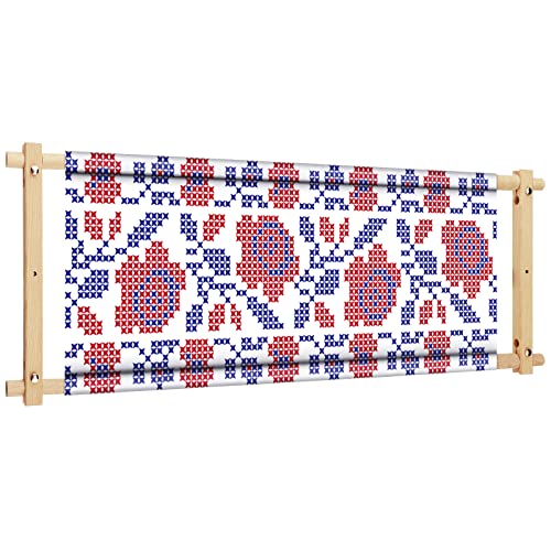 Yookeer Cross Stitch Scroll Frame Wood Large Embroidery Holder 33" x 12"