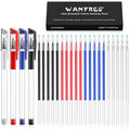 heat erasable pens for fabric sewing and quilting, fabric markers for sewing, embroidery fabric pen, disappearing ink pen for fabric, sewing supplies. heat erasable fabric marking pens.