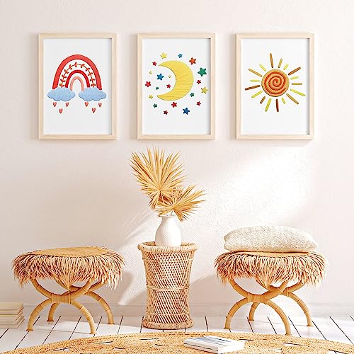 Yinder 5 Set Embroidery Kit for Beginner Starter Kit, Rainbow - style: Rainbow