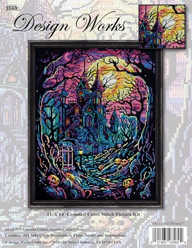 Haunted House Counted Cross Stitch Kit