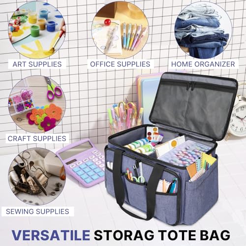 ORKELS Craft Supplies Organizer Bag, Portable Storage Tote