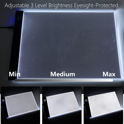 A4 Light Pad for Diamond Painting, Diamond Art Light Board, USB Powered - size: A4