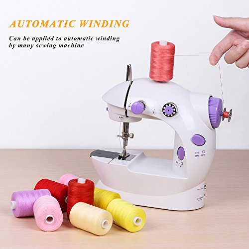 Sewing Thread Sets 24-Color Mixed Cotton, 1000 Yards for Sewing Machine
